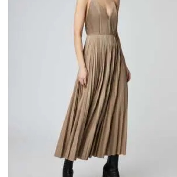 Altuzarra Maggiore Midi Driftwood Faux Leather Dress Sz 4 NWT -  mordernwear.com
